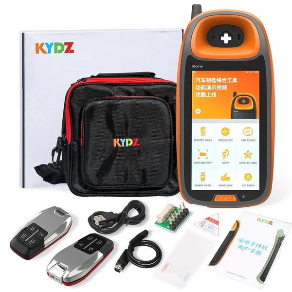 KYDZ Stone Hand Held Key Tool Programmer for Android Version KYDZ Smart Car Remote Key Programmer Chip Generation Identification Copy Smart Card Frequency Test KYDZ