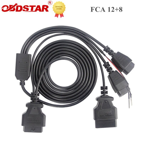 OBDSTAR FCA 12 8 Cable for Chrysler for OBDSTAR X300 DP/X300 DP Plus/X300 PRO4/ DODOMASTER/X300 MIN All Pad Devices OBDSTAR