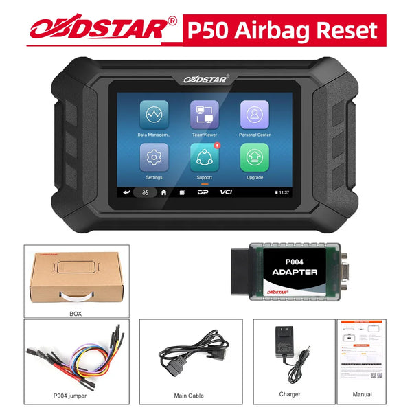 OBDSTAR P50 Airbag Reset Tool Cover 71 Brands and Over 9500 ECU Part No. by OBD/ BENCH Support Battery Reset for Audi by BENCH OBDSTAR