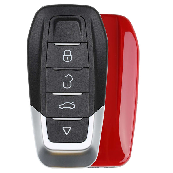 2023 XHORSE XKFEF2EN FA.LL Type Wired Folding Key 4 Buttons Bright Red Universal Remote Key 5pcslot