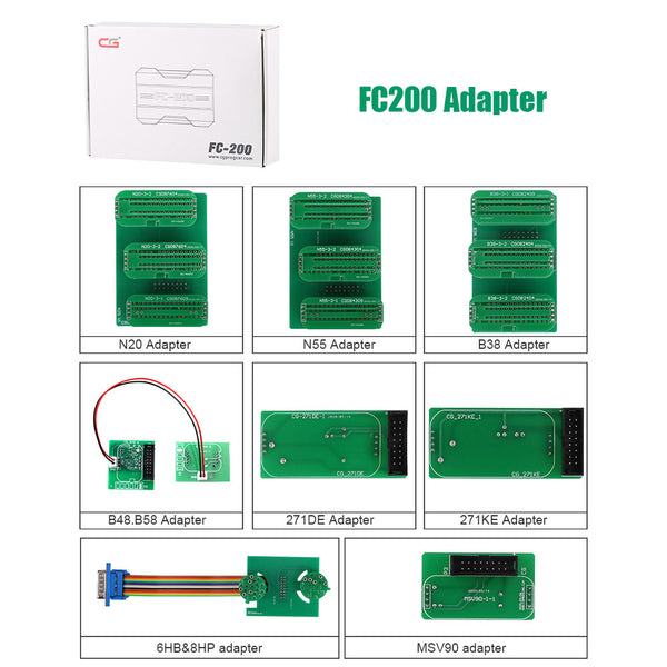 FC200 AT200 New Adapters Set No Need Disassembly including 6HP & 8HP  MSV90  N55  N20  B48 B58 B38 etc