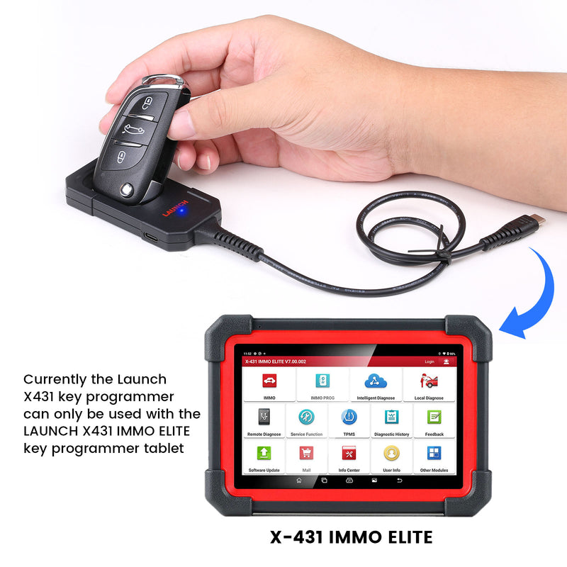 Launch X431 Key Programmer Remote Maker with Super Chip and 4 Sets of Smart Keys Launch X431