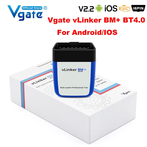 Vgate vLinker BM ELM327 For B M W Scanner wifi Bluetooth 4.0 OBD2 OBD 2 Car Diagnostic Auto Scan Tool Bimmercode ELM 327 V15 OBDHELPER store