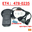 ET4 cables 14pin to 9pin  6pin to 9pin and Enethet Cable  USB link cable for 478-0235 538-5051 ET4 communication adapter 3 caterpillar et