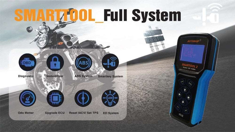 SMART TOOL2 motorcycle scanner SMARTTOOL2 Full system with Diagnostic,Programming smart key (with Tmax ) and ODO , Tuning, Remap