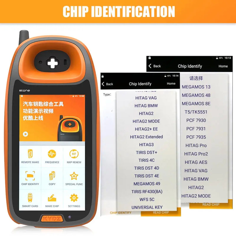 Keycode Programmer Android App KYDZ Smart Key Programmer Android Handheld For Remote Test Frequency ...