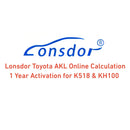 24 Hours Activation Lonsdor Toyota AKL Online Calculation 1 Year Activation for K518ISE K518S & KH100+ Lonsdor