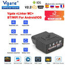 Vgate vLinker MC+ ELM327 V2.2 Bluetooth 4.0 OBD2 Scanner OBD 2 WIFI BimmerCode FORScan Auto Car Diagnostic tools ELM 327 V 1 5