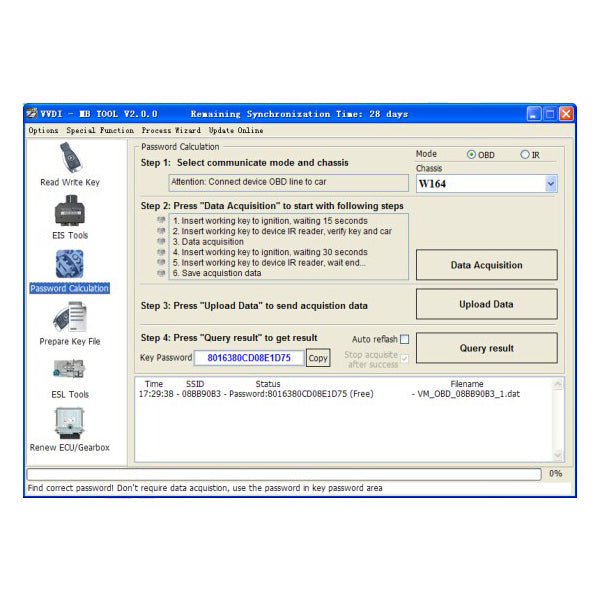 1 Token for VVDI MB BGA TOOL BENZ Password Calculation Xhorse