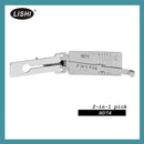 New LISHI HD74 Flat Milling Honda Suzuki KYMCO Kawasaki and Other Motorcycle Left Groove 2-in-1 Tool LISHI