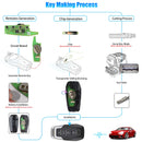 2023 Xhorse XKFEF6EN FA.LL Type Wired Folding Key 4 Buttons Bright Black Universal Remote Key 5pcslot XHORE