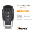 2023 Xhorse XKFEF6EN FA.LL Type Wired Folding Key 4 Buttons Bright Black Universal Remote Key 5pcslot XHORE