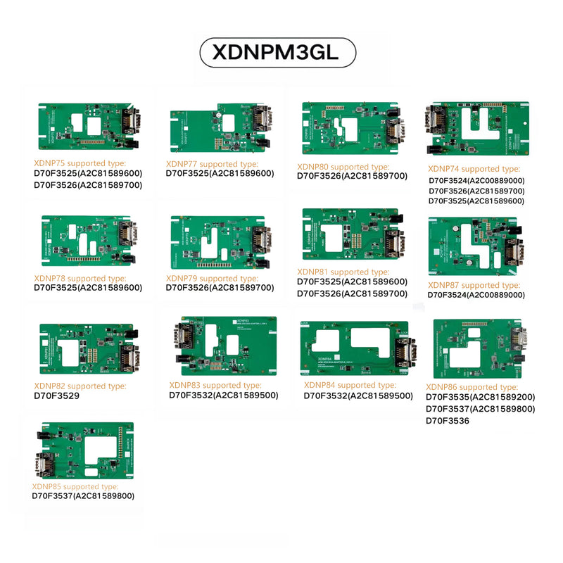 2024 Xhorse MQB48 No Disassembly No Soldering 13 Full Set Adapters XDNPM3GL xhose